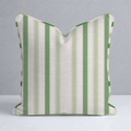 Bellagio Blush Mint Stripes Throw Pillow - Lemon Park