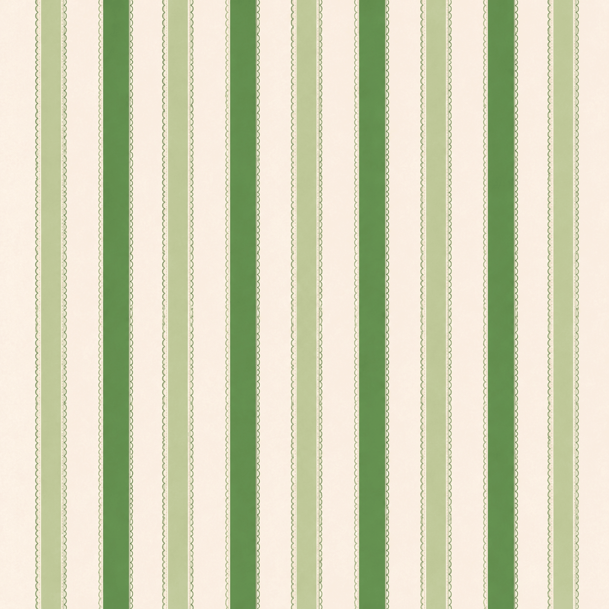 Bellagio Blush Mint Stripes Wallpaper