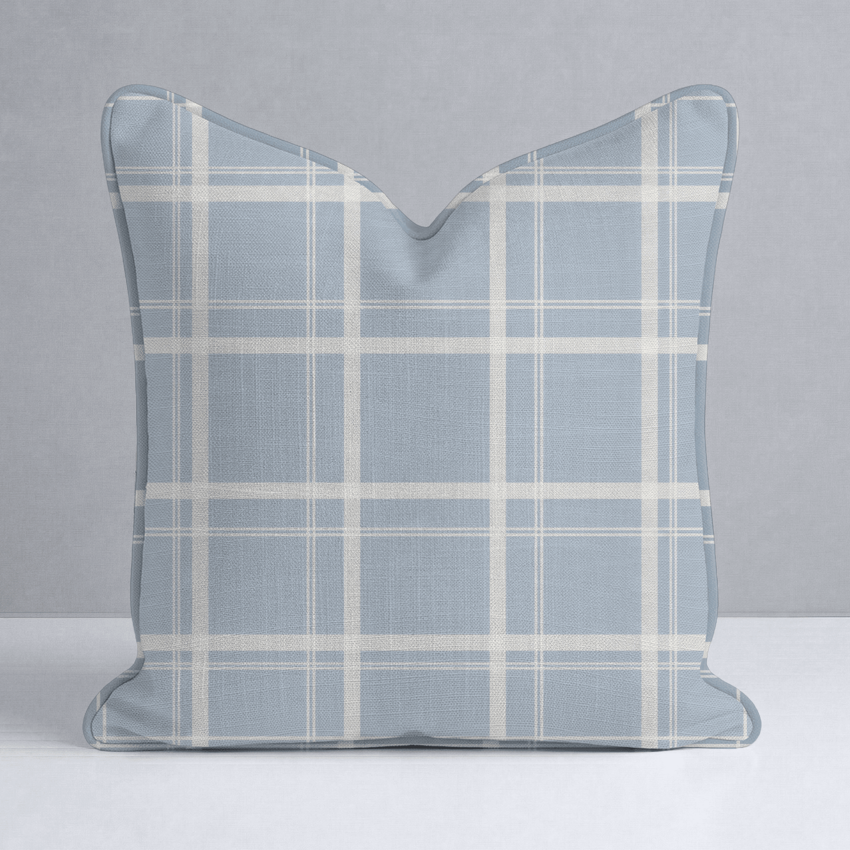 Benjamin Gingham Throw Pillow - Lemon Park