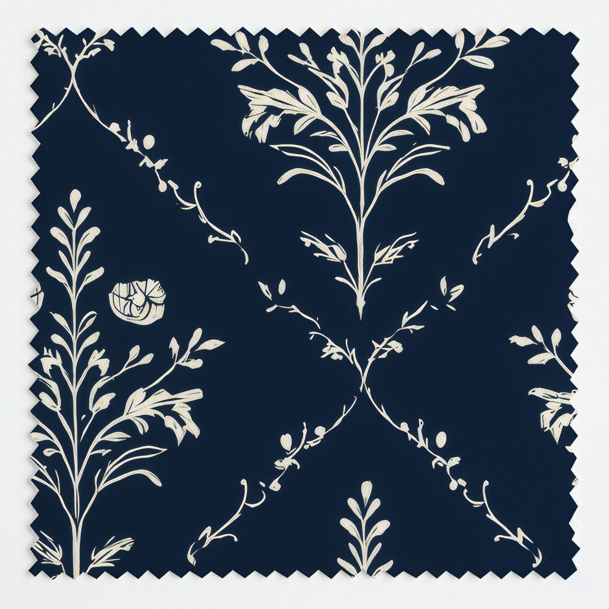 Benjamin Navy Floral - Fabric - Lemon Park