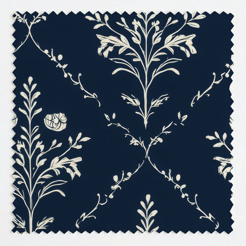 Benjamin Navy Floral - Fabric - Lemon Park