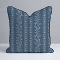Benjamin Toile Stripes Throw Pillow - Lemon Park