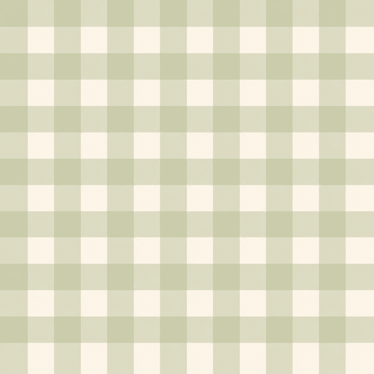 Juliet's Garden Pistachio Gingham Wallpaper