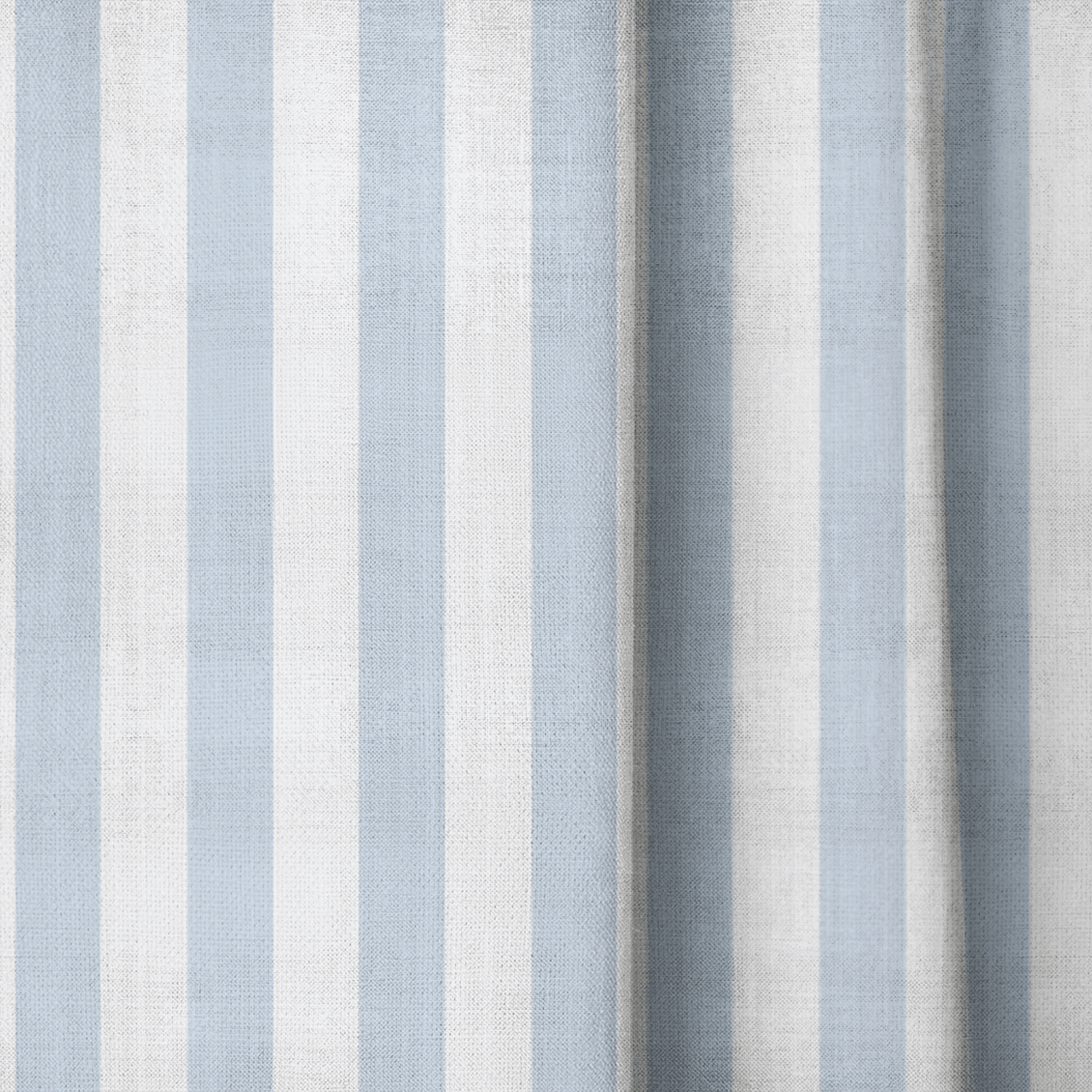 Juliet's Garden Robin Blue Stripe - Drapery