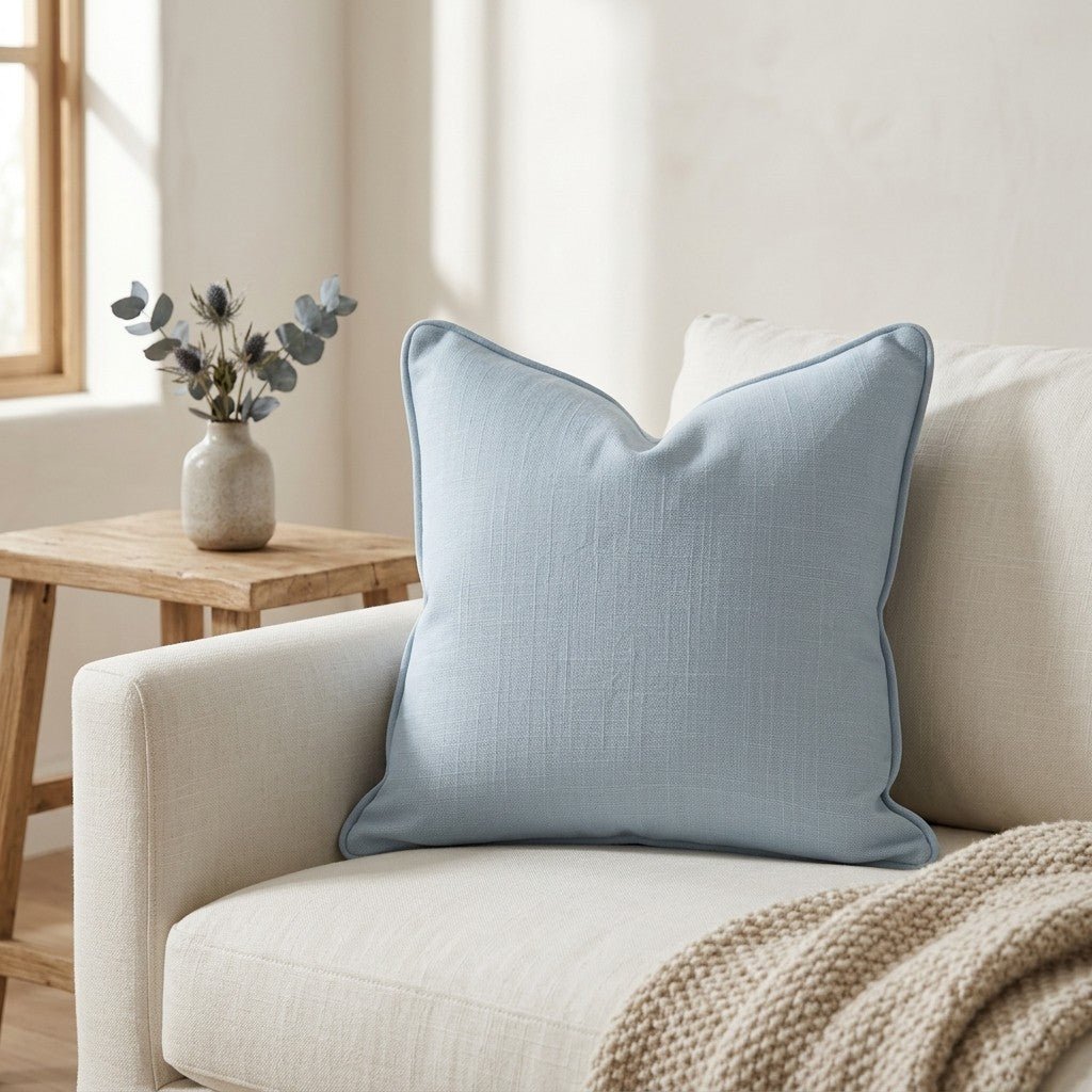 Juliet's Garden Robin Blue Throw Pillow