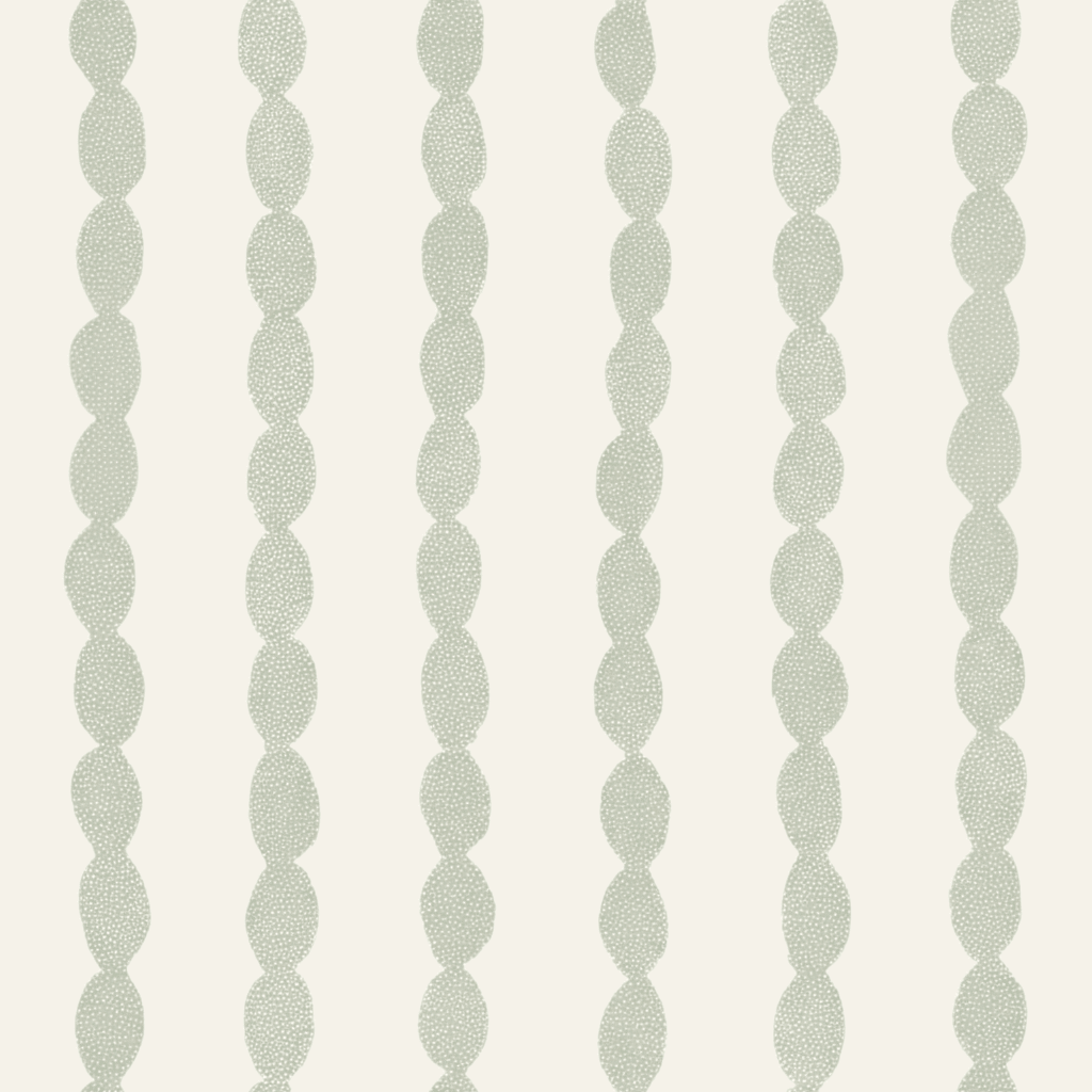 Loose Stems Lichen Chord Stripe Wallpaper