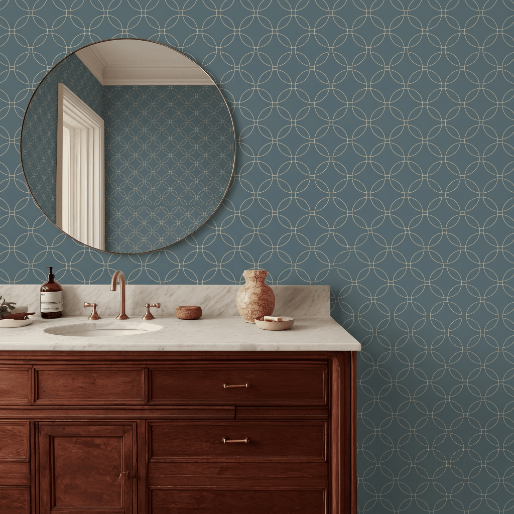 The Silk Garden Aegean Diamond Wallpaper