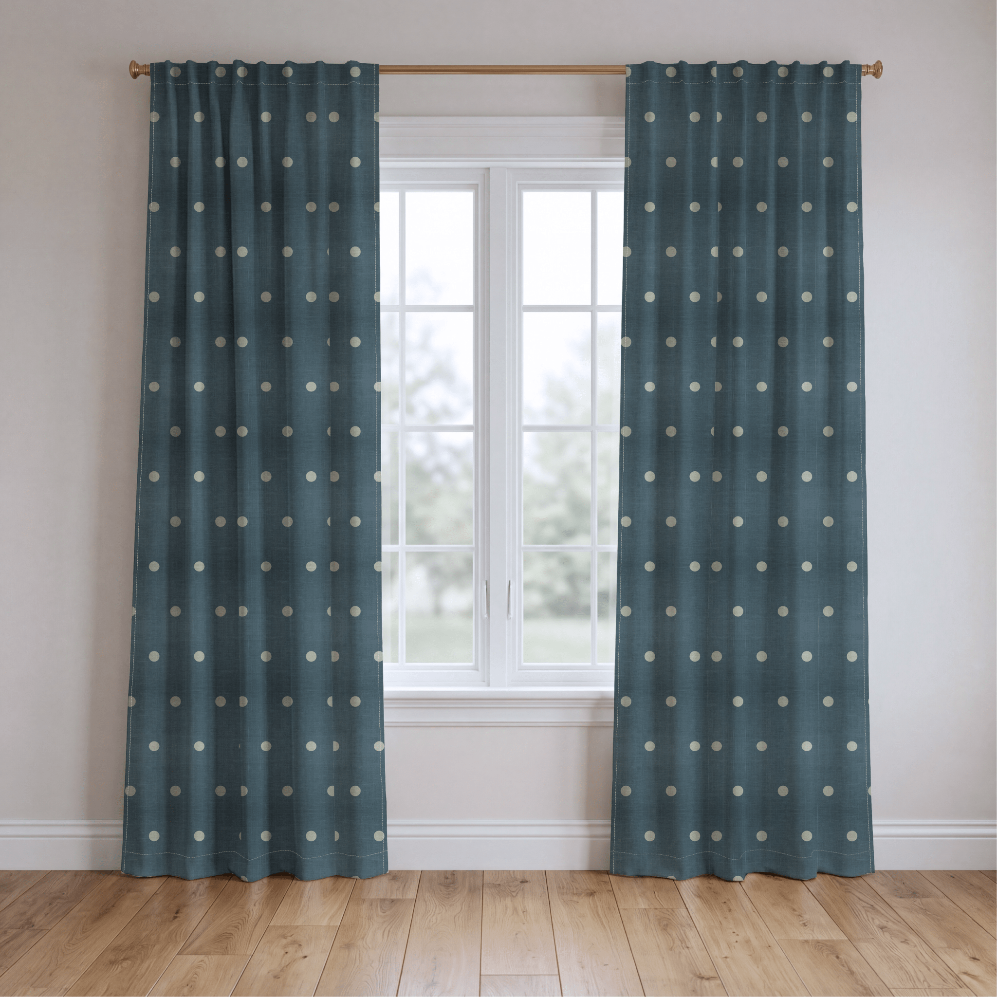 The Silk Garden Aegean Dots - Drapery