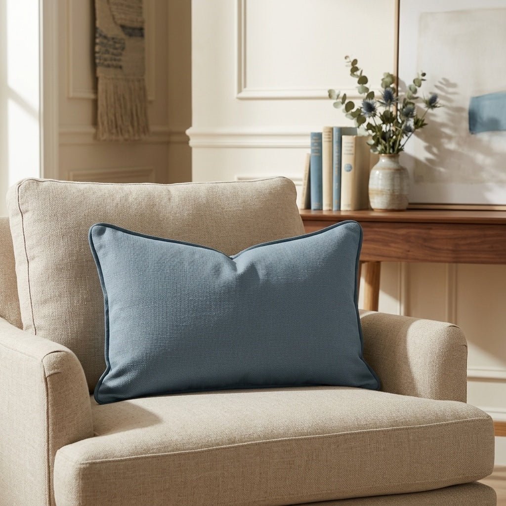 The Silk Garden Aegean Throw Pillow