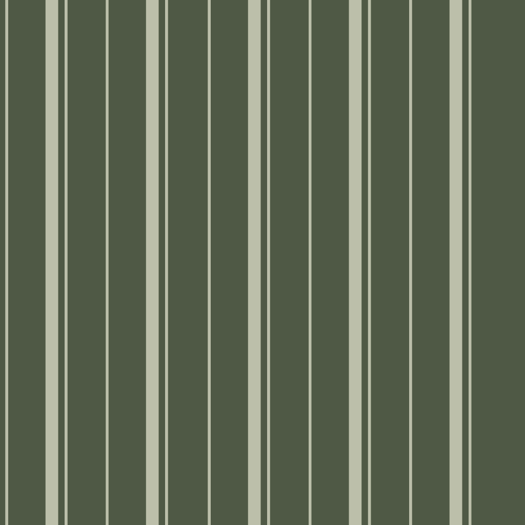 The Silk Garden Evergreen Stripes Wallpaper