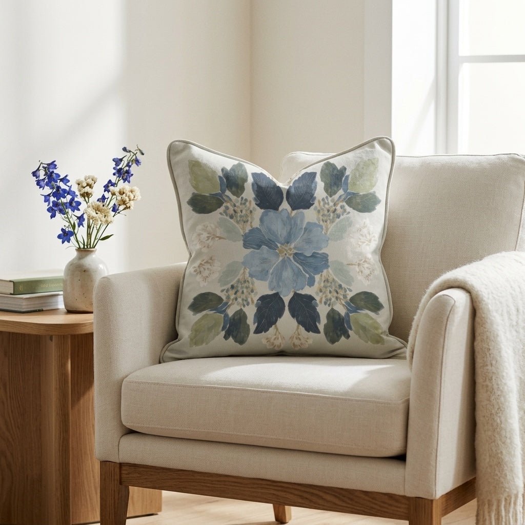 The Silk Garden Leaves Throw Pillow
