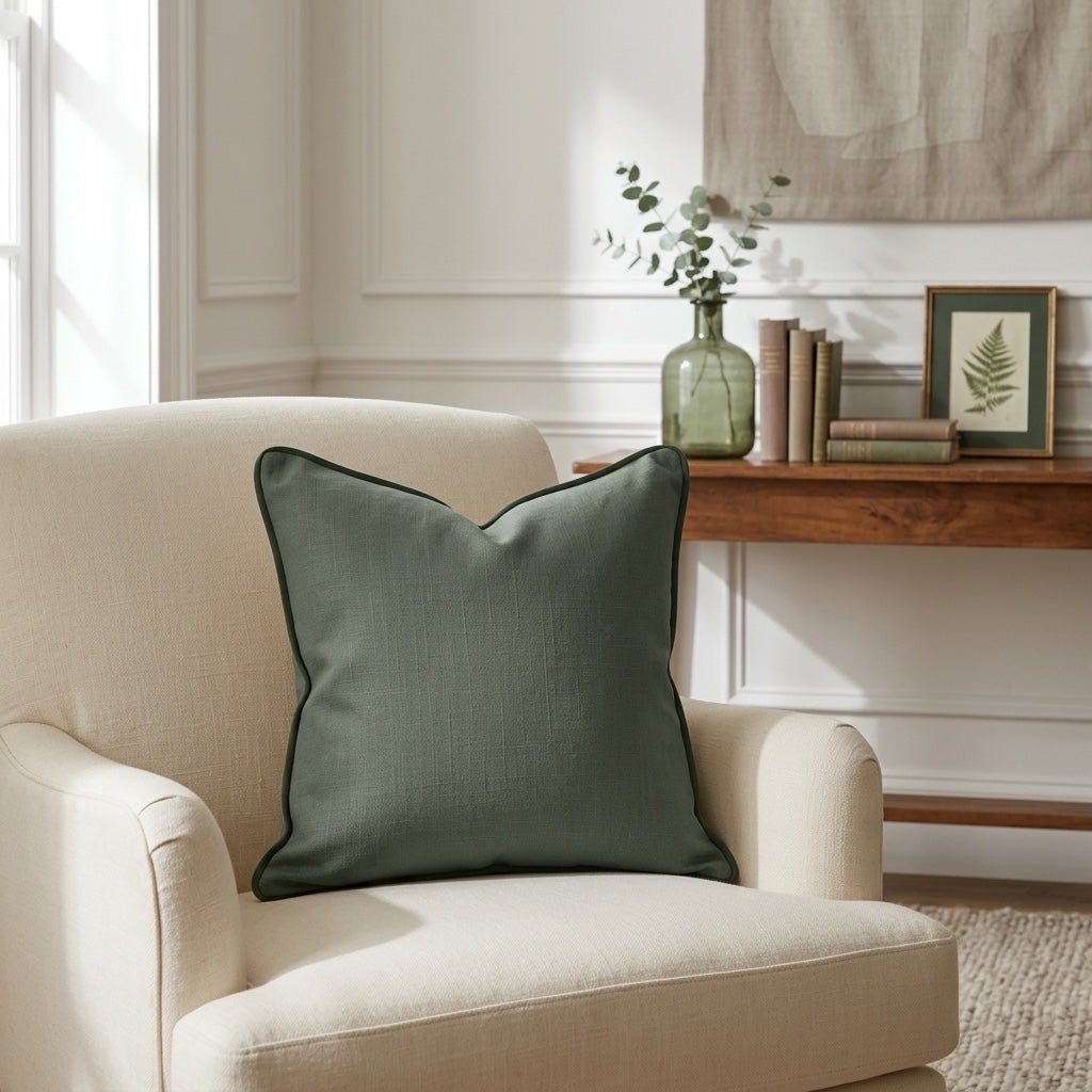 The Silk Garden Pine Throw Pillow