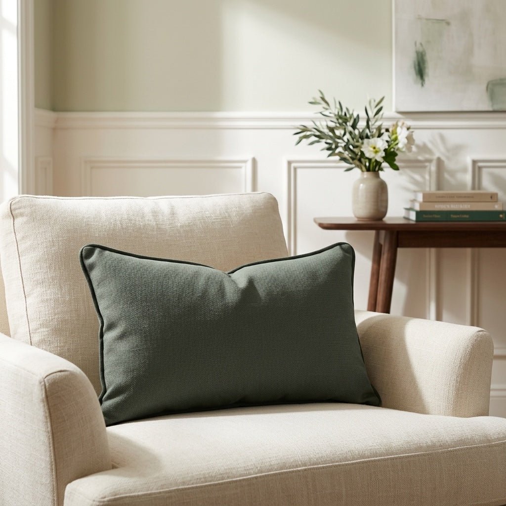 The Silk Garden Pine Throw Pillow
